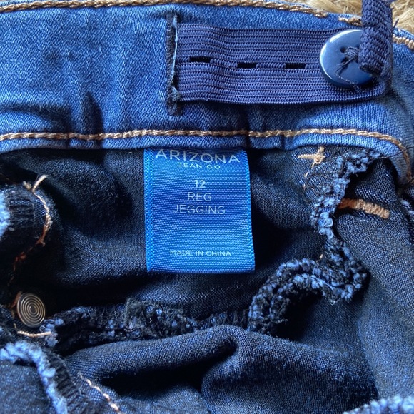 Arizona Girls Super Flex Stretch Jeans EUC size 12 - Picture 4 of 5